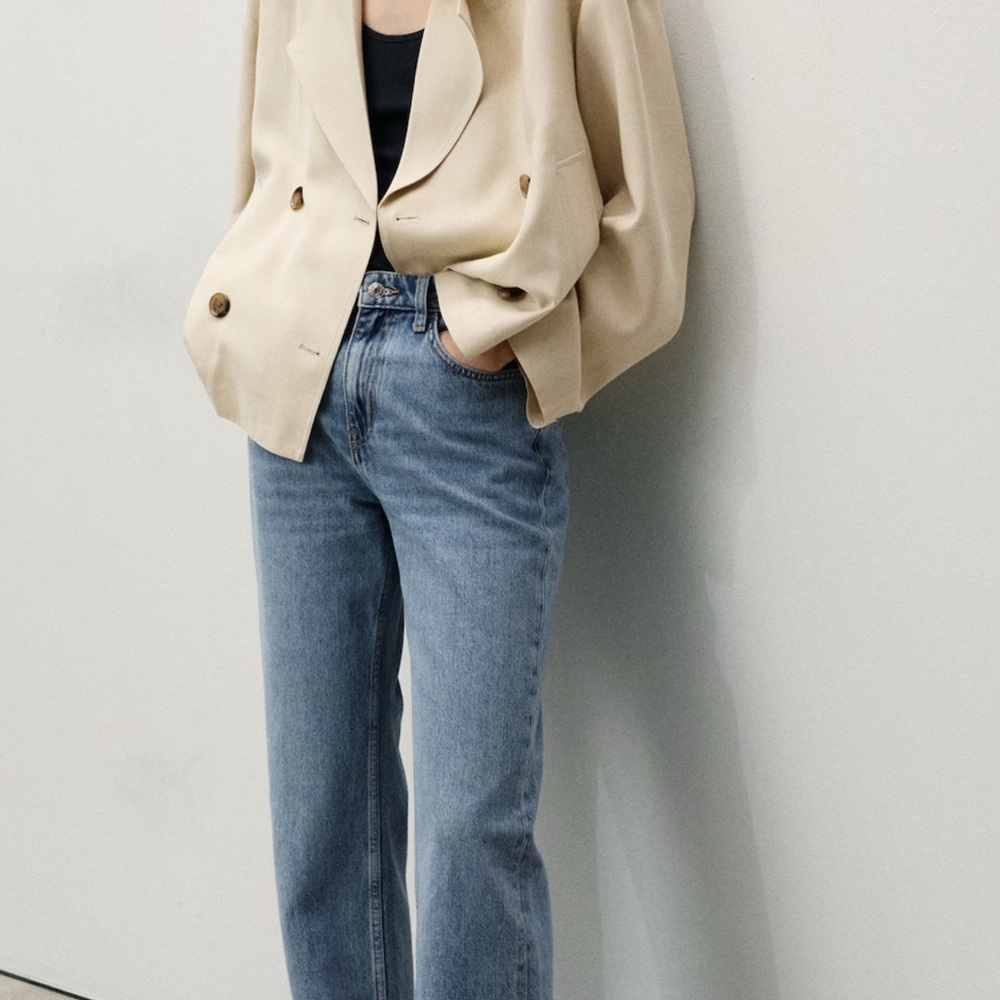 Mango Matilda Medium Ride Straight Fit Jeans